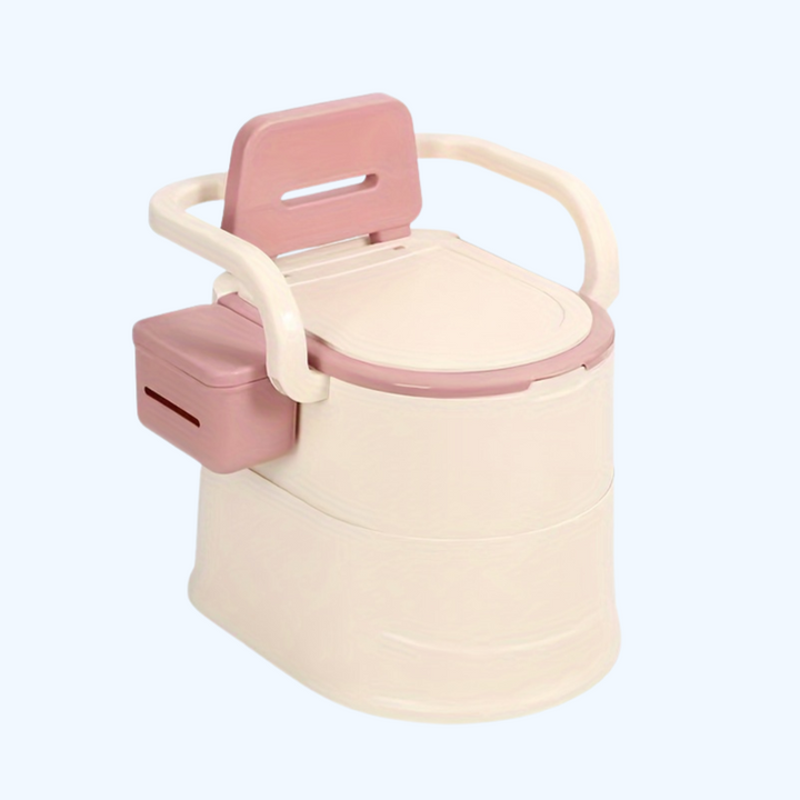 Urinal portable pour adultes, conception facile à nettoyer, assure confort et propreté en toutes circonstances.
