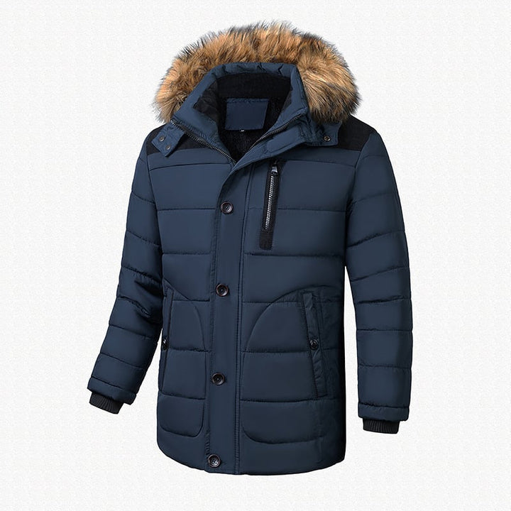 Veste homme matelassée isolante, thermique. Design moderne, parfaite pour affronter l'hiver avec style.