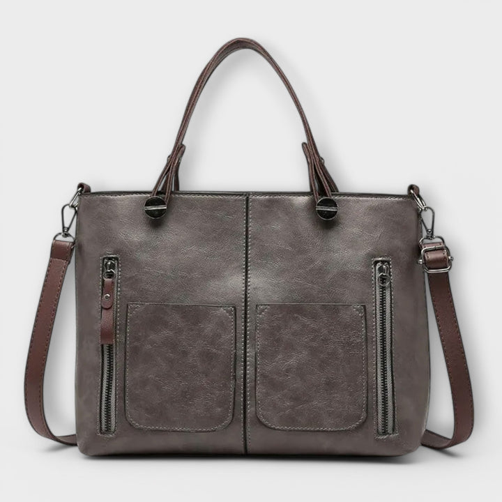 Sac à main en cuir véritable pour femme. Accessoire élégant et durable, parfait pour la mode quotidienne.