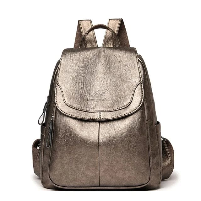 Sac à dos mode femme en cuir vegan multicolore, un accessoire élégant et tendance.