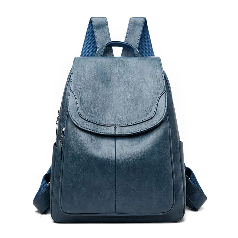Sac à dos femme en cuir vegan, spacieux et pratique, parfait comme sac à main quotidien.