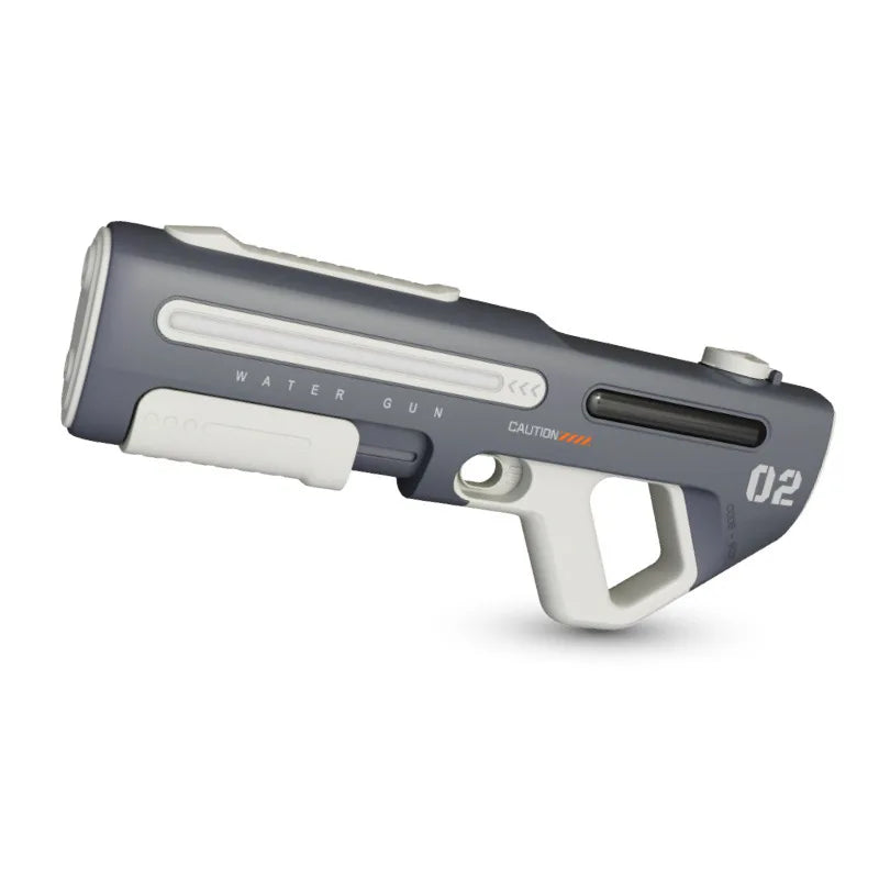Pistolet aquatique électrique compact et puissant. Idéal pour les jeux d'eau en famille.