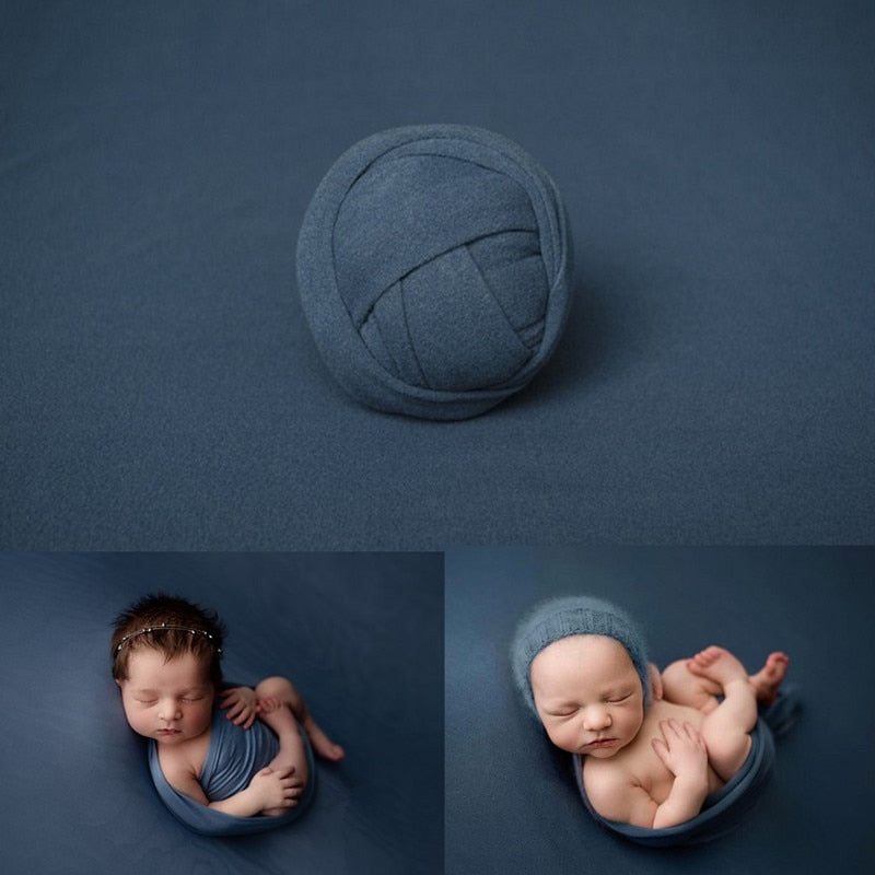 Accessoire photo bébé polyvalent : mousseline et toile de fond professionnelle.
