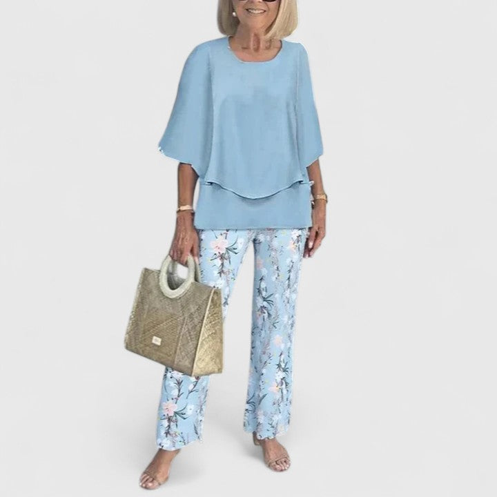Ensemble pantalon femme polyvalent, chic et décontracté, facile à assortir pour divers styles modernes.