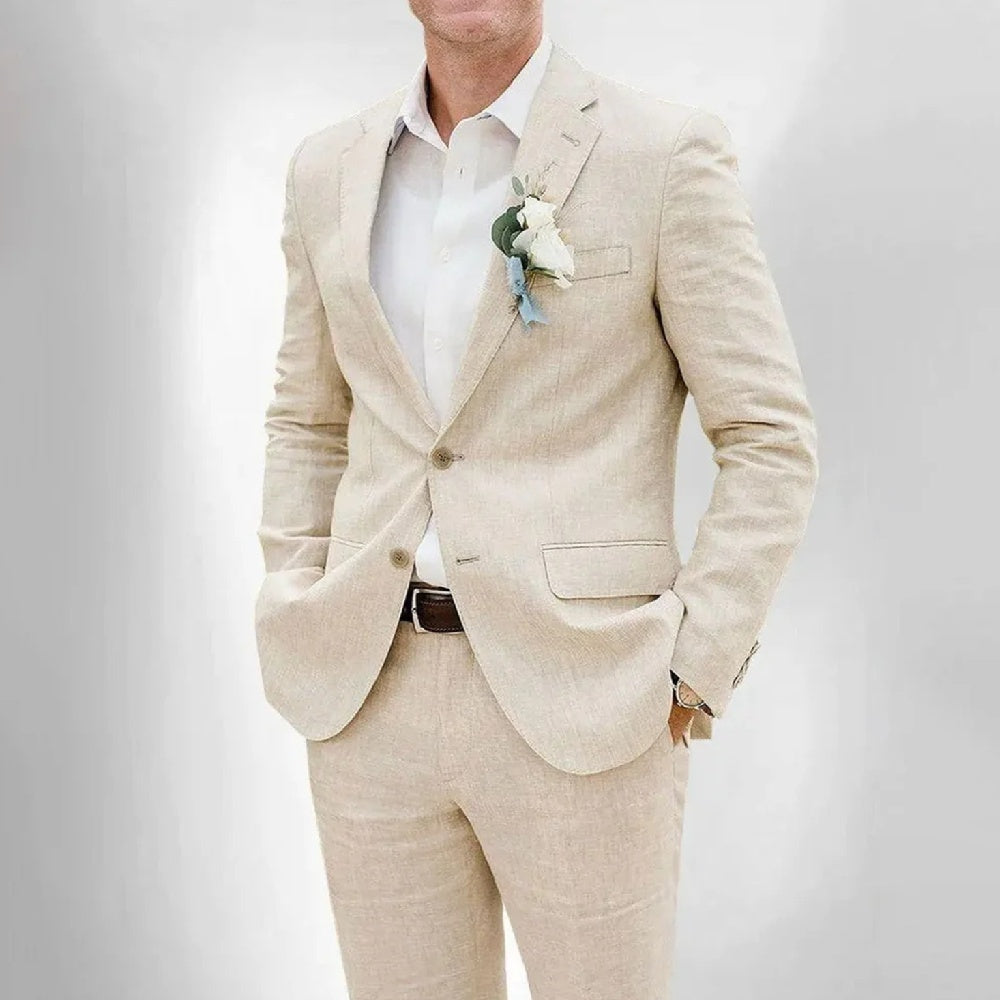 Costume de loisir slim pour homme, élégant et moderne, idéal pour un style décontracté chic. Ensemble deux pièces.