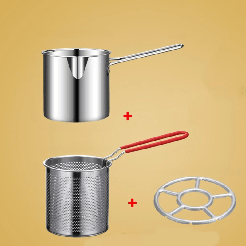 Friteuse à économie d'huile en acier inoxydable, parfaite pour une friture et cuisson saines dans toute cuisine.