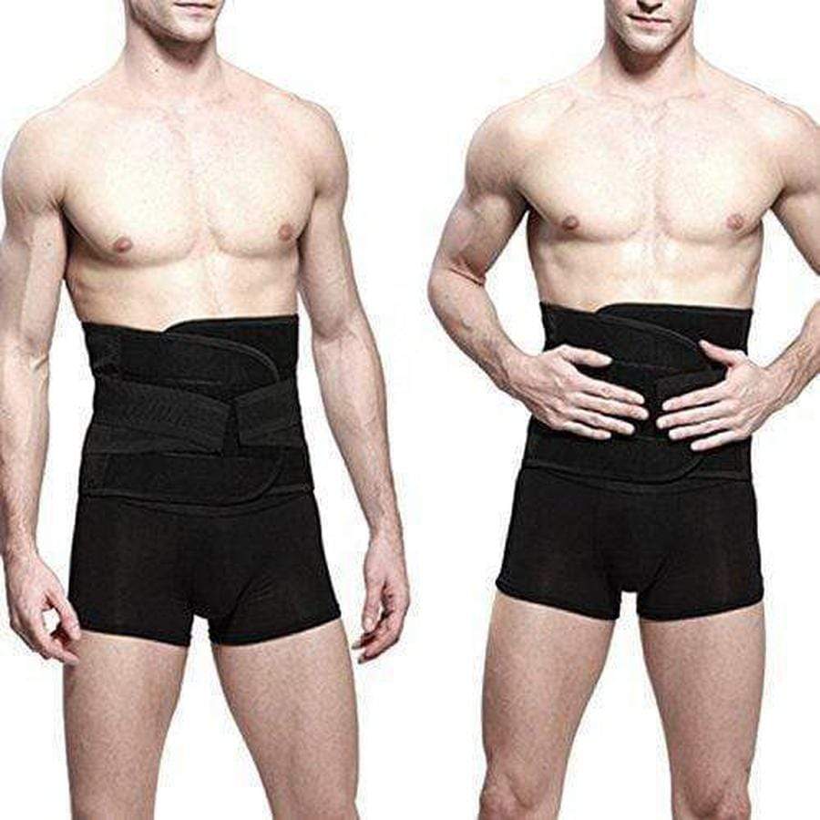 Gaine abdominale homme avec maintien lombaire, parfaite pour le sport, l'entraînement et le fitness.