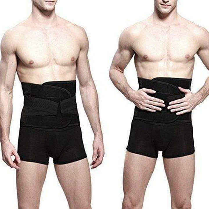Gaine abdominale homme avec maintien lombaire, parfaite pour le sport, l'entraînement et le fitness.