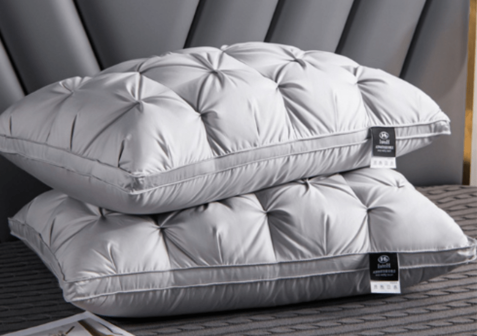 Coussin doux en duvet d'oie Aurélie pour un confort inégalé et un sommeil réparateur. Qualité supérieure.