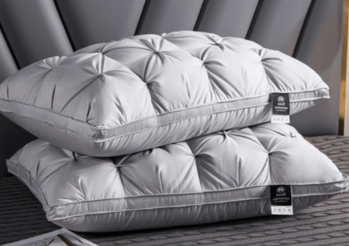 Coussin doux en duvet d'oie Aurélie pour un confort inégalé et un sommeil réparateur. Qualité supérieure.
