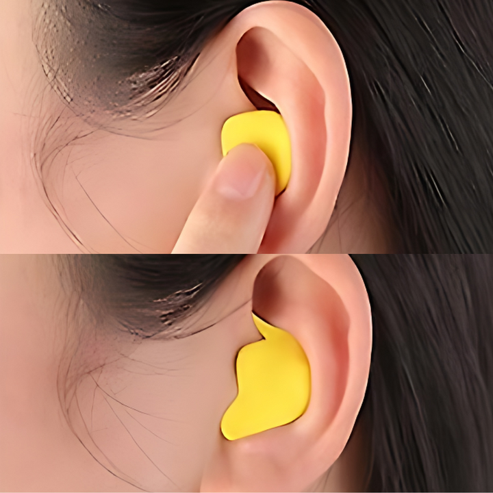 Bouchons d'oreilles multifonctionnels, offrant isolation phonique pour le sommeil, la natation et le travail.