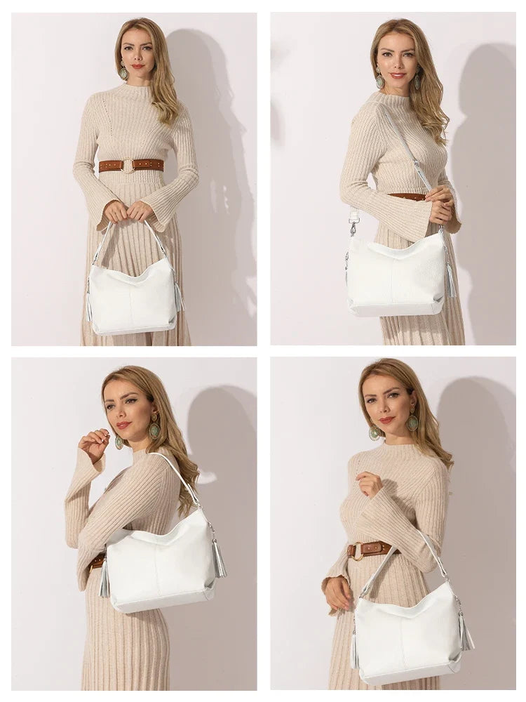 Sac à main chic en similicuir, style élégant et organisé, parfait pour femme active.