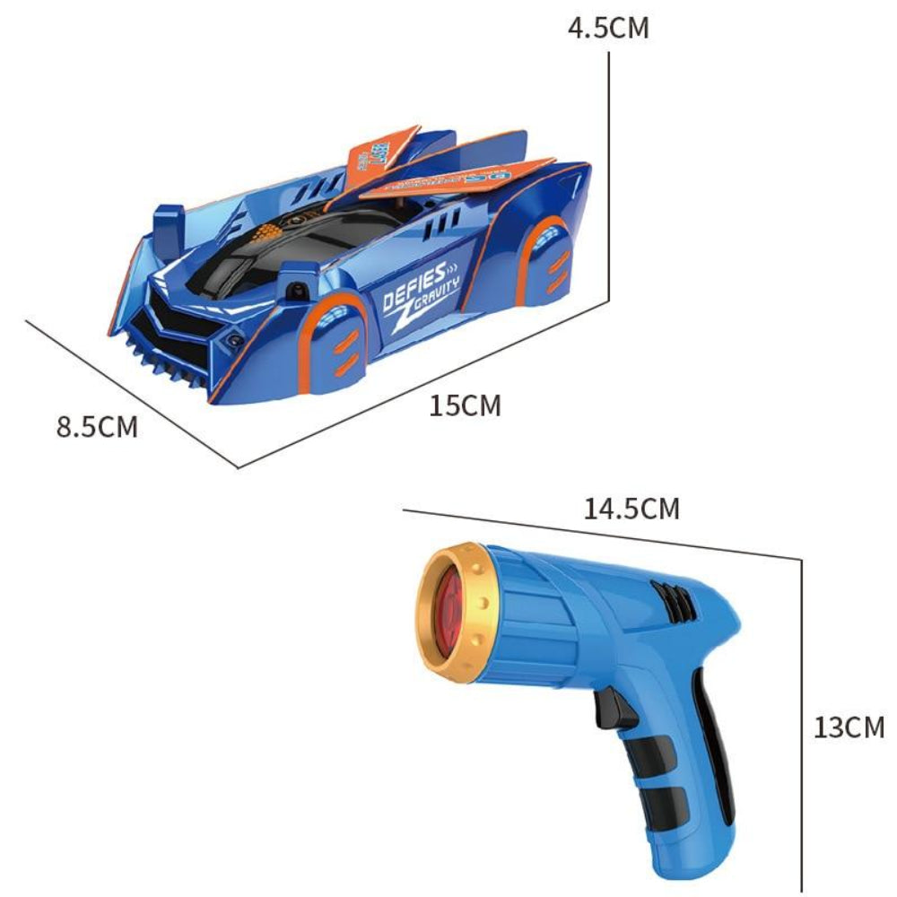 Voiture télécommandée murale anti-gravité avec technologie laser, idéal pour le jeu intérieur enfant.