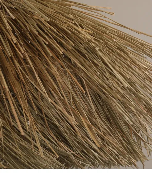 Plafonnier rotin tressé, fait main, style scandinave pour décoration naturelle et épurée.