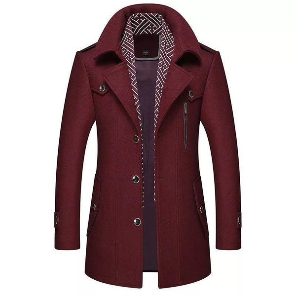 Manteau automne homme, coupe ajustée, design chic. Vêtement extérieur confortable et intemporel.