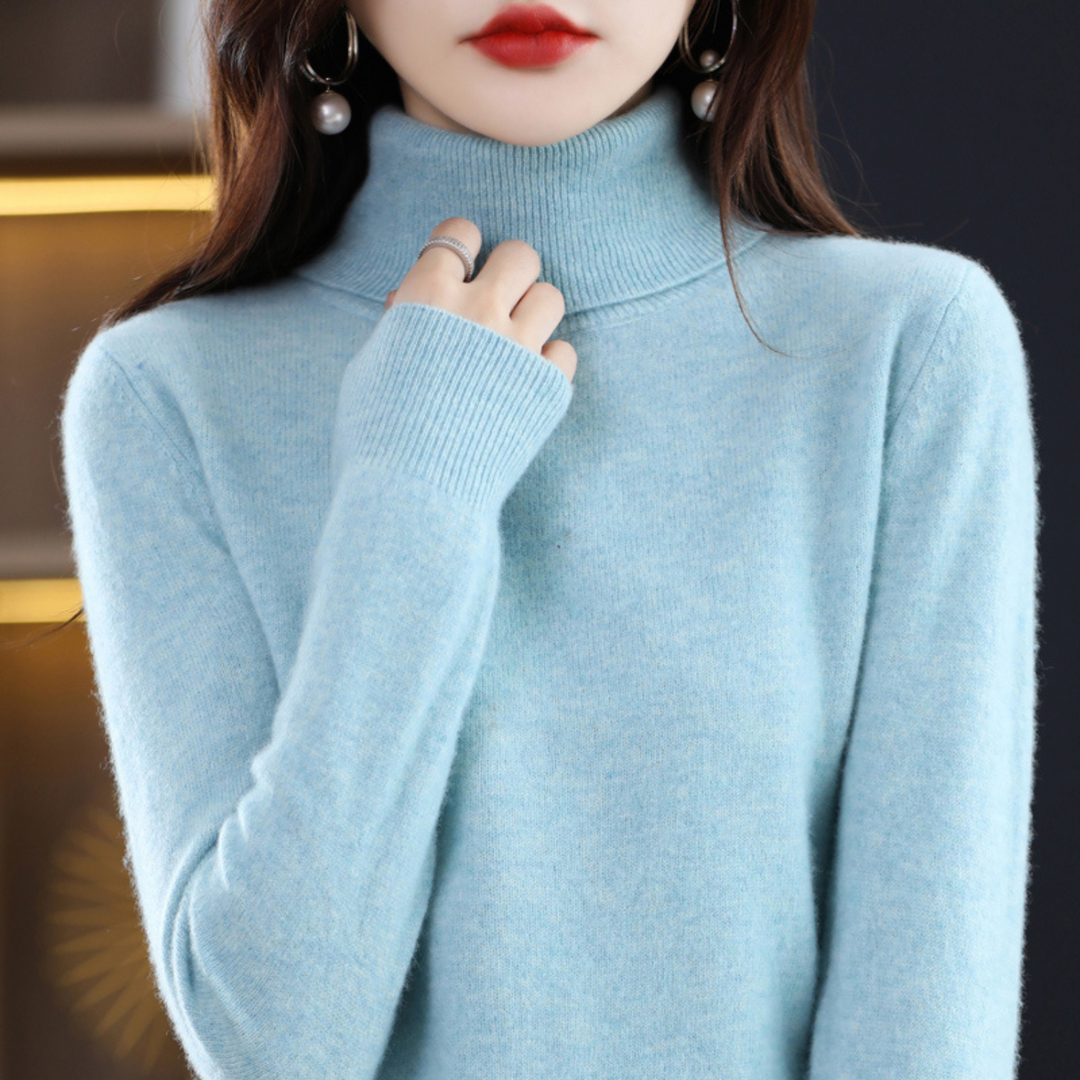 Pull col roulé femme polyvalent, élégant pour le bureau ou décontracté pour vos sorties hivernales.