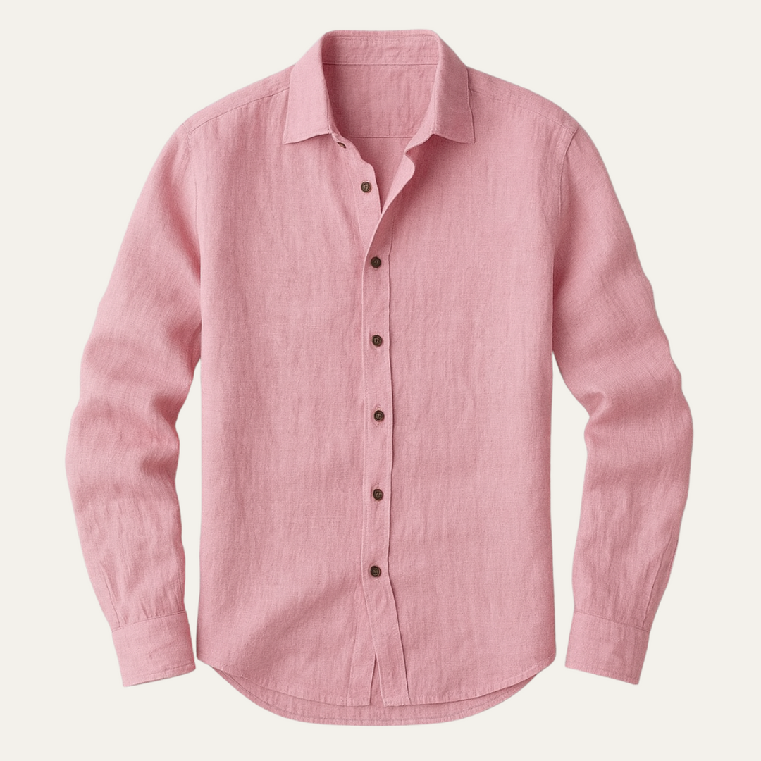 Élégante chemise homme manches longues, coupe décontractée, parfaite pour la mode masculine.