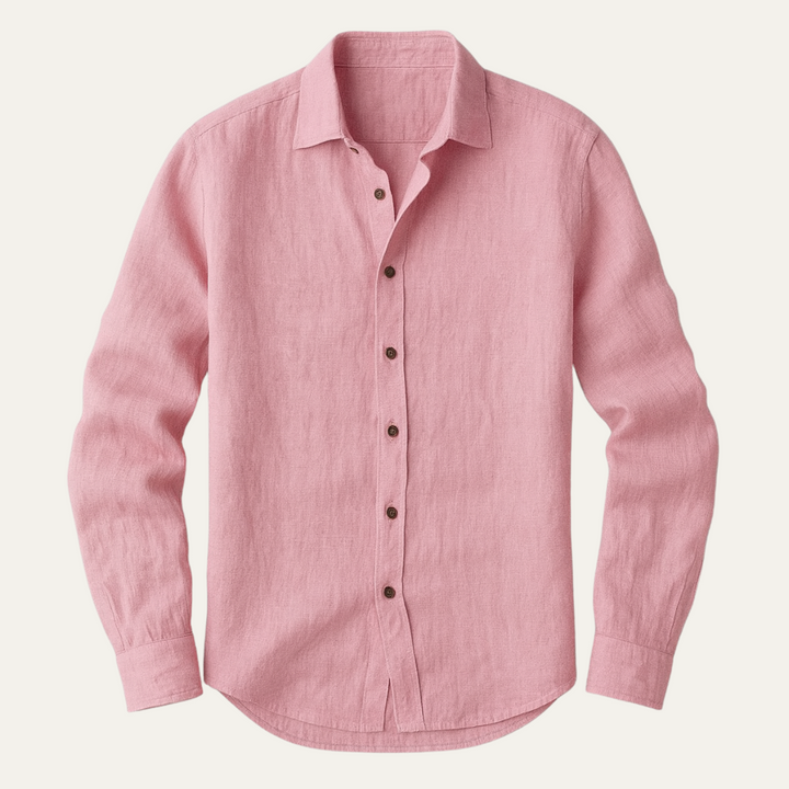 Élégante chemise homme manches longues, coupe décontractée, parfaite pour la mode masculine.