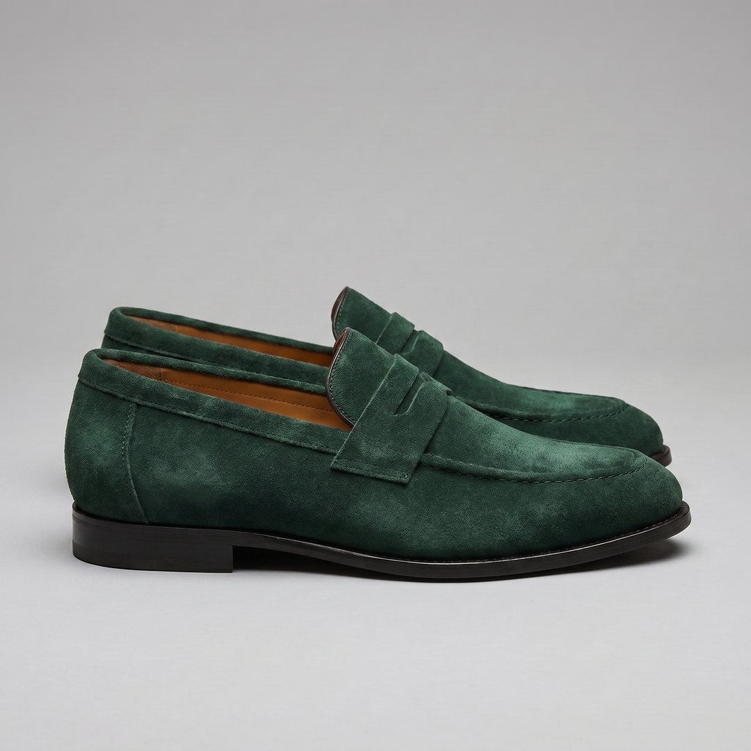 Mocassins homme marron clair, penny loafers élégants et décontractés pour un confort quotidien.