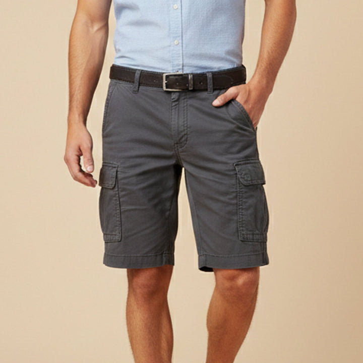 Short cargo homme décontracté et pratique avec poches, parfait pour le quotidien et les loisirs estivaux.