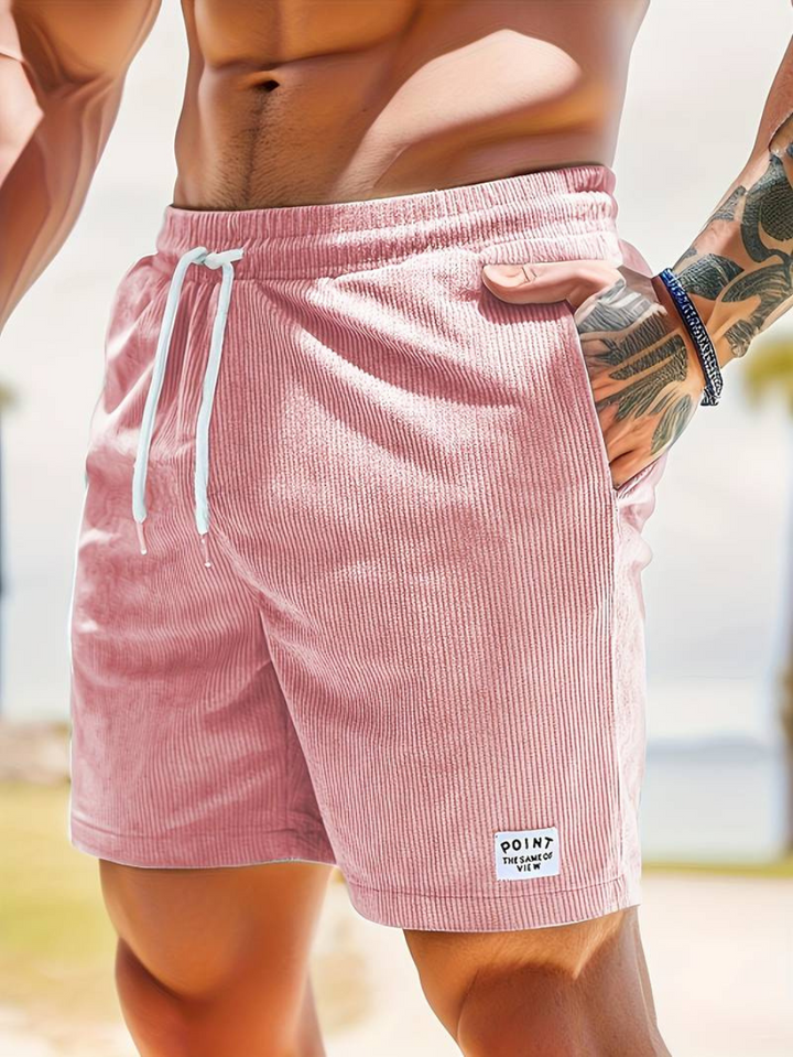 Maillot de bain homme côtelé, résistant, séchage rapide, indispensable pour la plage et la piscine.