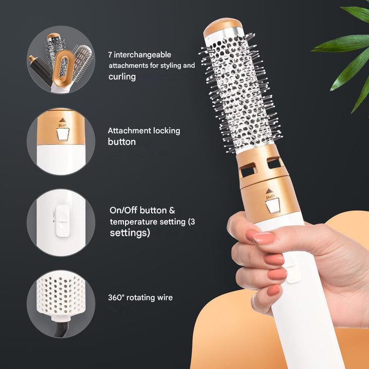 Brosse soufflante airstyler 7-en-1, idéale pour donner du corps et du mouvement aux cheveux.