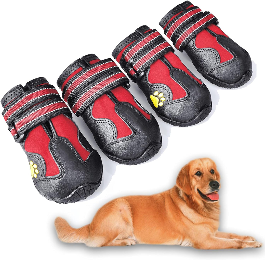 Bottes chien imperméables et anti-dérapantes, essentielles pour la sécurité et le confort des pattes.