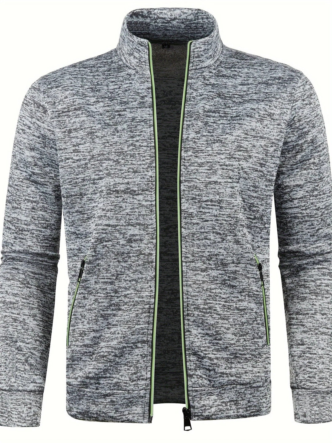 Veste homme zippée à col montant. Style moderne, confortable et polyvalent pour un look urbain élégant.