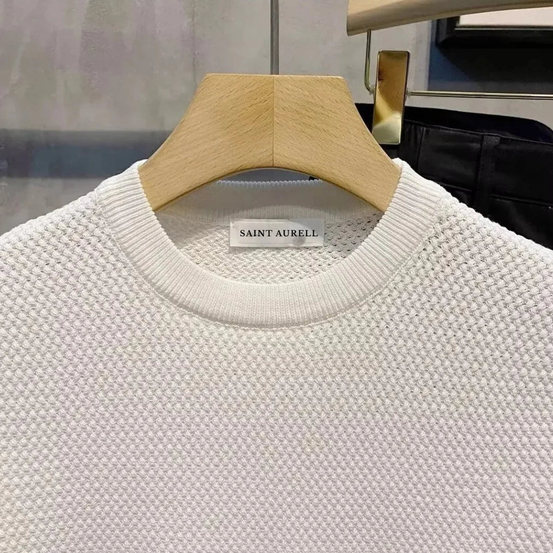 Chemise homme texturée style décontracté moderne, manches courtes. Parfaite pour une tenue confortable et tendance en été.