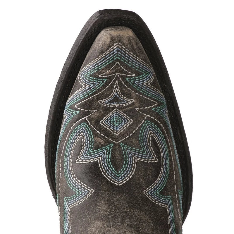 Bottines cheville femme, bout pointu, brodées pour une touche chic. Confortables et parfaites au quotidien.