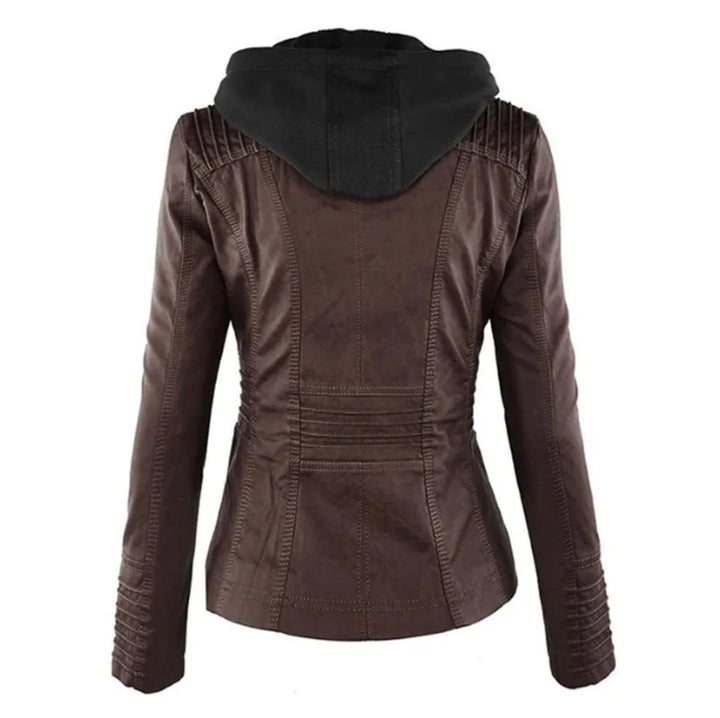 Veste moto femme cintrée moderne. Look tendance et féminin, idéale pour la ville.