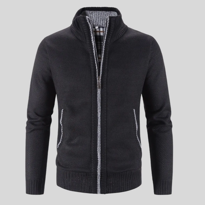 Gilet homme zippé à col montant, élégant et chaud pour l'automne-hiver. Confortable et moderne.