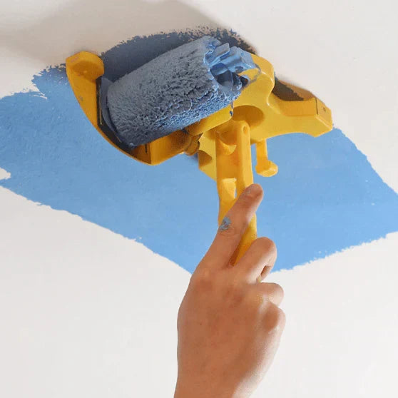 Rouleau de peinture précis pour des bords nets sans masquage. Outil de rénovation facile à utiliser.
