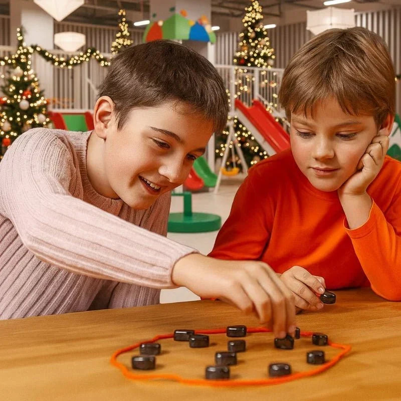 Jeu d'échecs magnétique de voyage éducatif pour enfants et adultes, favorisant la stratégie et la réflexion partout.