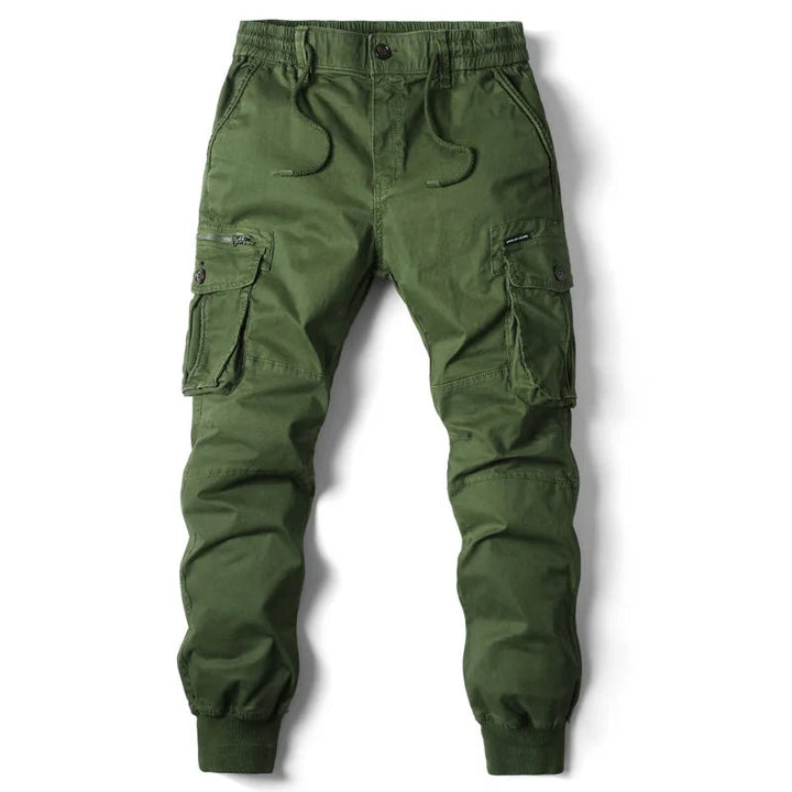 Jogger cargo homme gris, style sportif moderne, parfait pour une tenue décontractée et confortable.