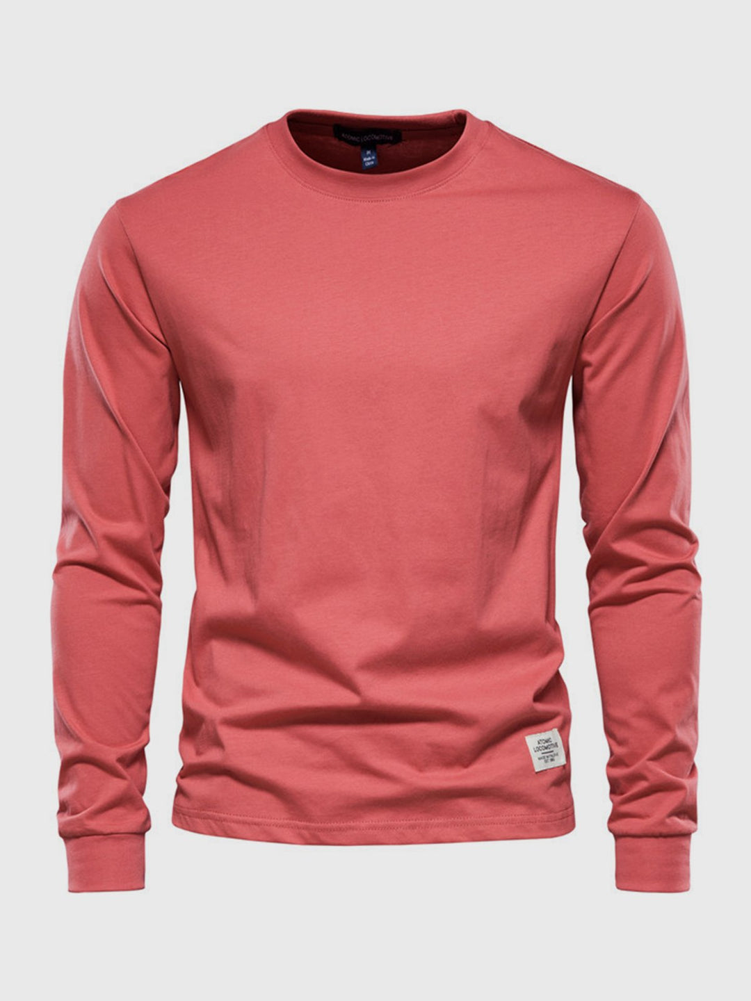 T-shirt homme décontracté manches longues, confortable pour un usage quotidien, essentiel de la garde-robe casual.