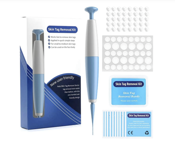 Kit applicateur d'élastiques pour l'élimination des acrochordons, traitement maison indolore.