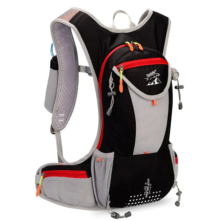 Sac à dos femme pour le voyage, présenté ouvert, montrant son organisation interne pratique.