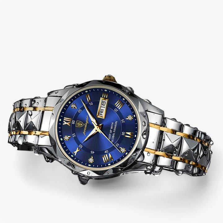 Montre homme luxe classique, l'accessoire parfait pour un costume, rehaussant l'élégance masculine.