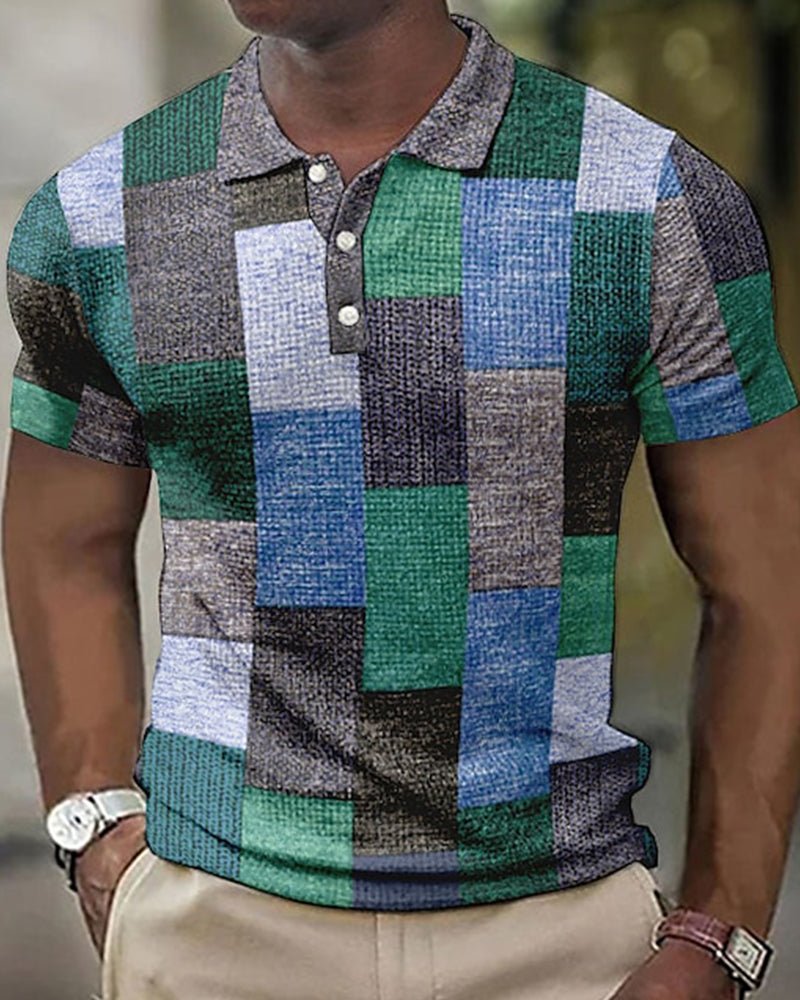 Polo homme confortable en coton, manches courtes, pour un look décontracté et stylé au quotidien. Vêtement été.