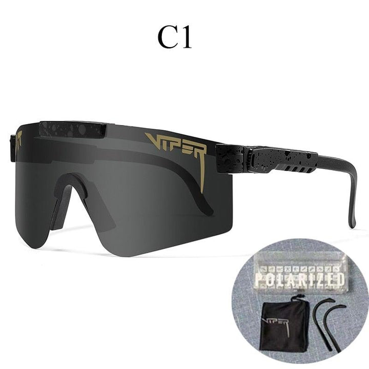 Lunettes de soleil de sport unisexe à écran, protection UV400 optimale pour le cyclisme et la course.