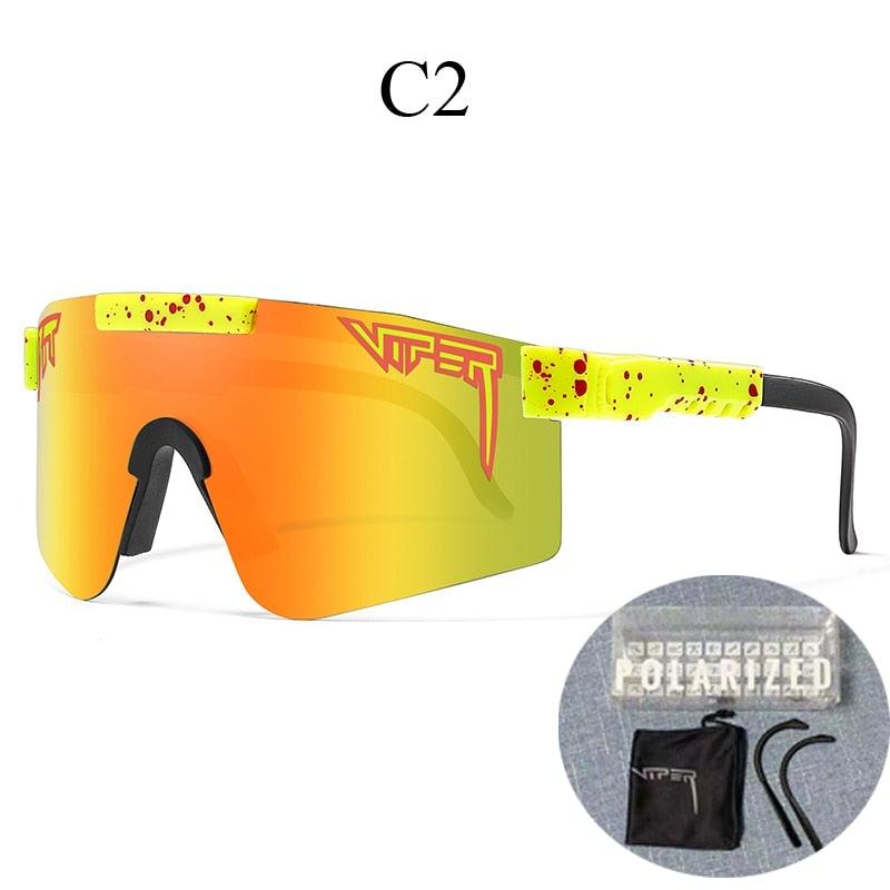 Lunettes de soleil polarisées pour sportifs, écran UV, vision claire pour le plein air et la performance.