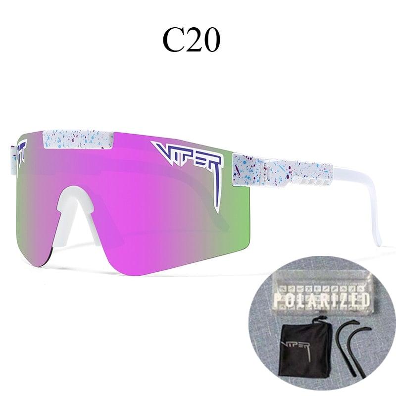 Lunettes de soleil unisexe, écran large pour sport, protection UV400 pour la course et le cyclisme.