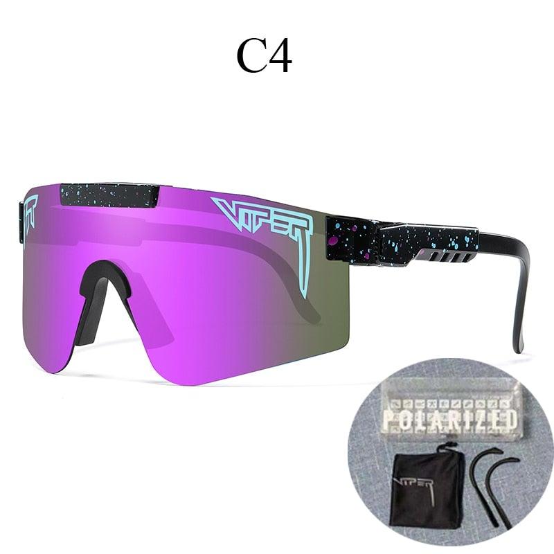 Lunettes de soleil sport unisexe, écran UV400 polarisé, idéales pour cyclisme, course et plein air.
