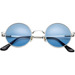 Argent/bleu vif