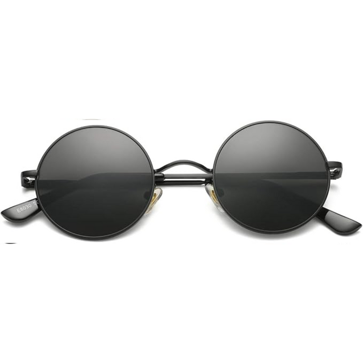 Lunettes de soleil rondes polarisées unisexes, protection UV efficace. Un style rétro intemporel pour l'été.