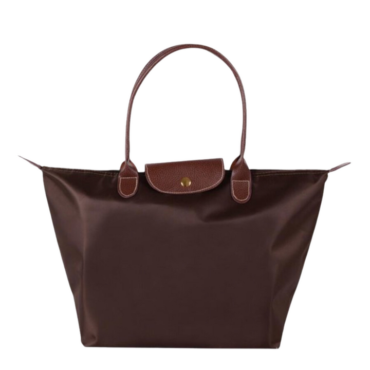Sac à main de luxe pour femme, détails en cuir élégants, nylon résistant à l'eau. Style moderne et pratique.