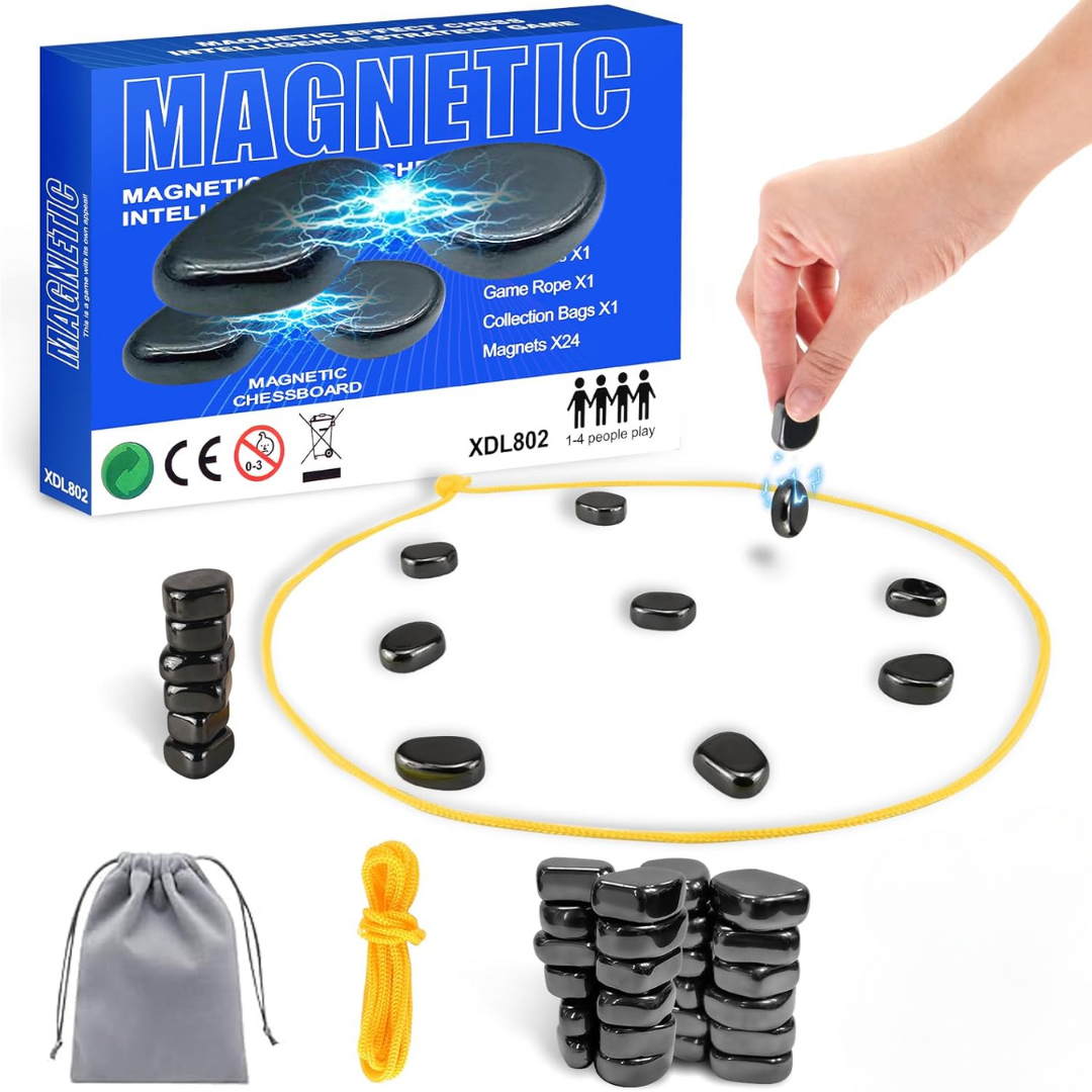Jeu d'échecs magnétique de voyage compact. Portable, idéal pour enfants et adultes, développe la stratégie.