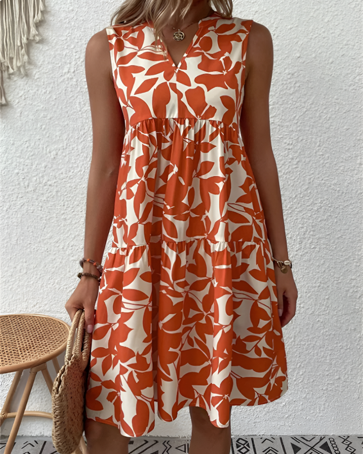 Vêtement léger femme, robe midi fluide Magnolia pour l'été. Offre élégance décontractée et grand confort estival.