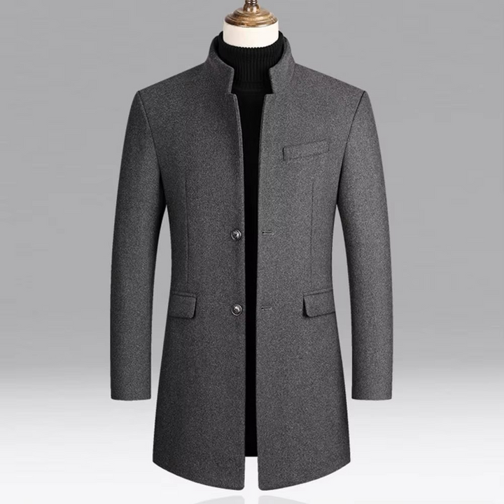 Manteau hiver chaud homme, élégant et confortable. Coupe ajustée résistante au froid. Idéal bureau/décontracté.